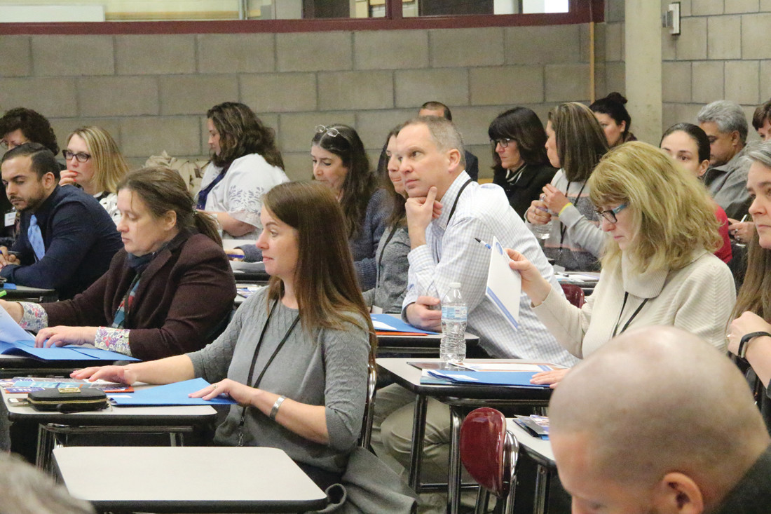IT’S ABOUT JOBS: Participants in one of the Prepare Rhode Island Summit held Saturday at CCRI learn what are the state’s hot jobs during one of multiple workshops.